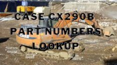 CASE Excavator CX290B Equipment Info & Part Numbers Lookup