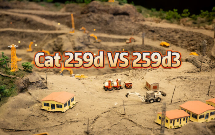 Cat 259d VS 259d3 in construction site