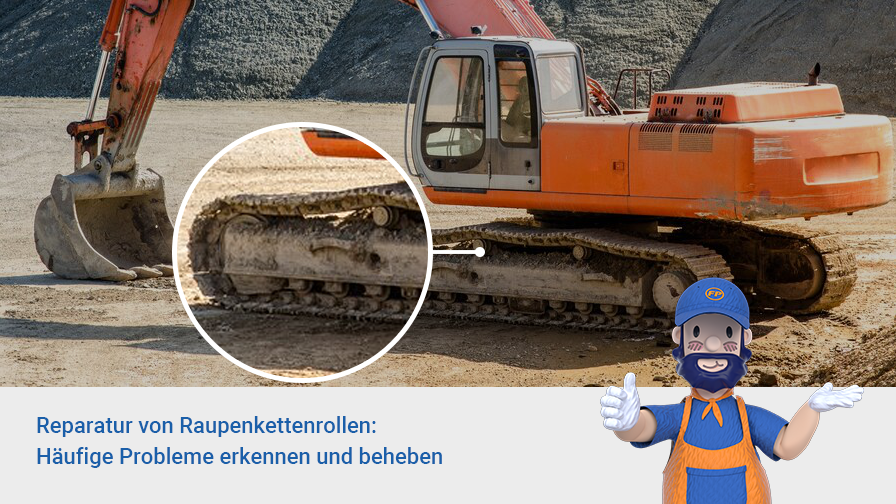 Reparatur von Raupenkettenrollen: Häufige Probleme erkennen und beheben