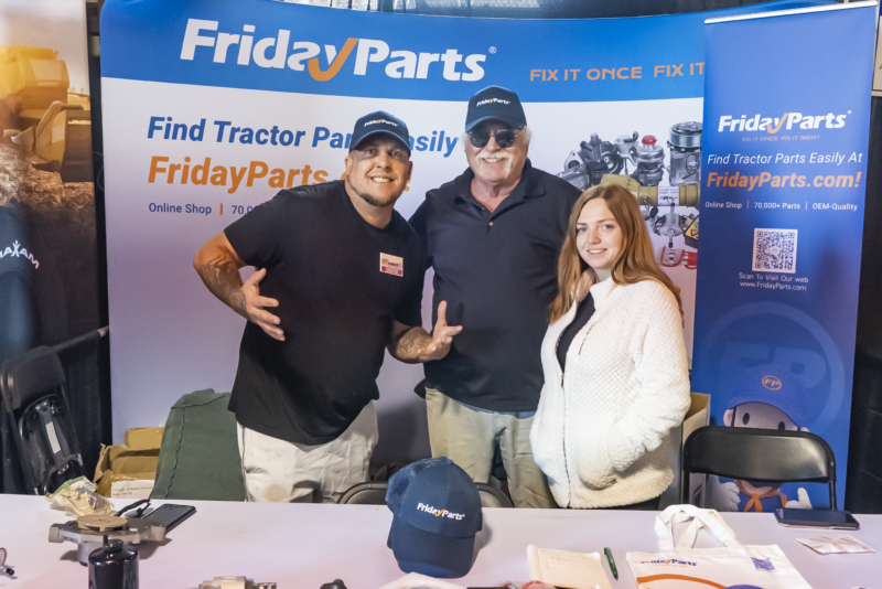 FridayParts booth staffs at Sunbelt AG Expo