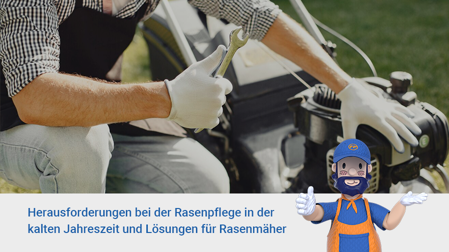 Wie pflegt man einen Rasen in der kalten Jahreszeit und verwendet seinen Rasenmäher richtig?