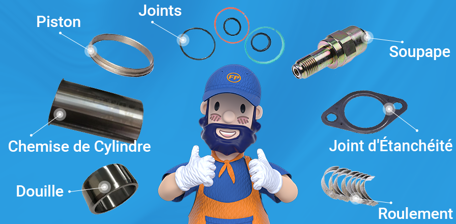 Qu'est-ce qui est inclus dans un kit de révision de moteur