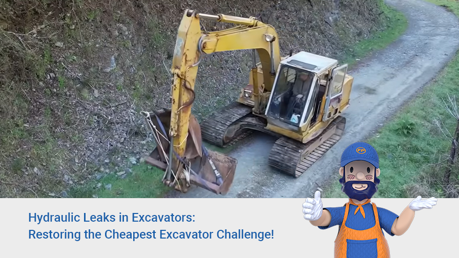 Hydraulic Leaks in Excavators: Restoring the Cheapest Excavator Challenge!