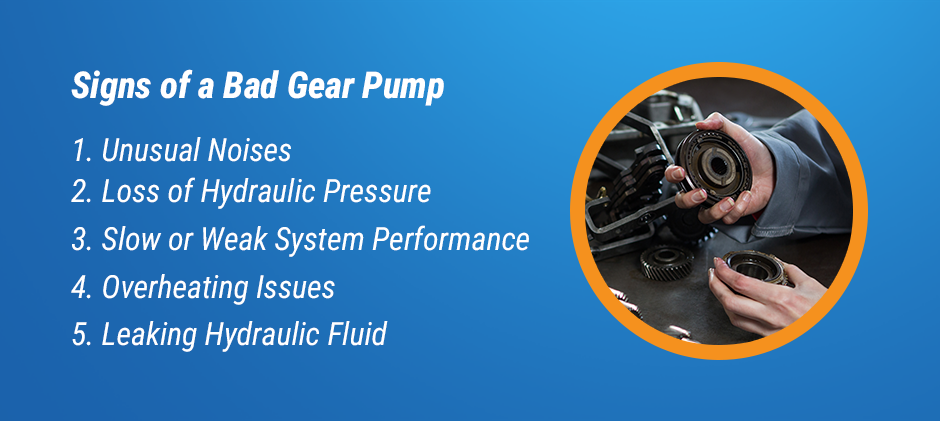 signs of bad gear pump