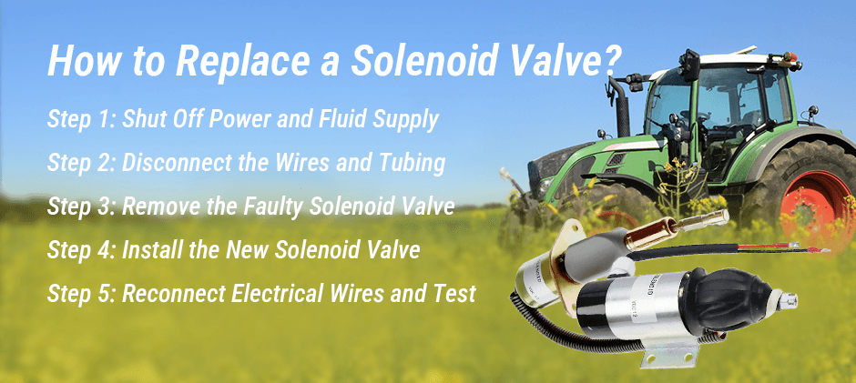 how to replace a Solenoid Valve