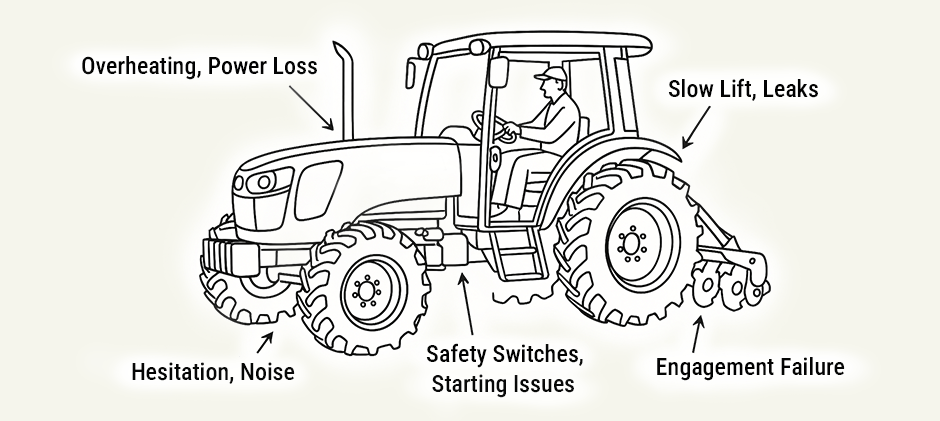 common Kubota MX6000 problems