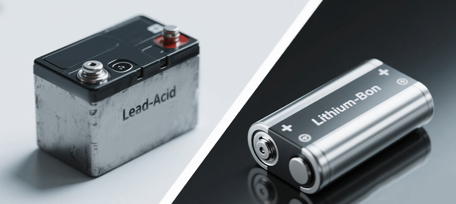 different mower battery type