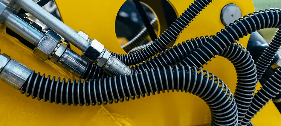 Ölmessstab eines Kubota-Traktors zur Kontrolle der Hydraulikflüssigkeit