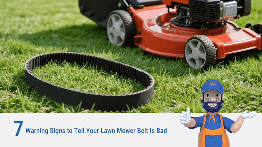 7 Warning Signs to Tell Your Lawn Mower Belt Is Bad