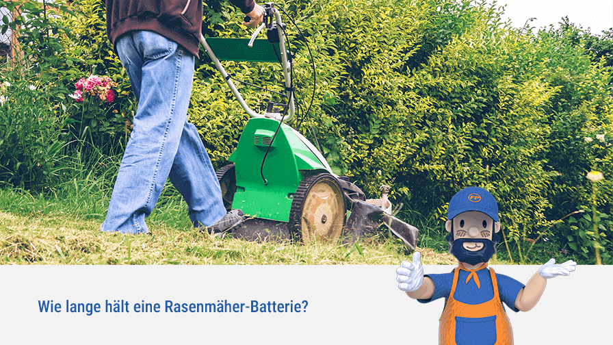 Wie lange hält eine Rasenmäher-Batterie?