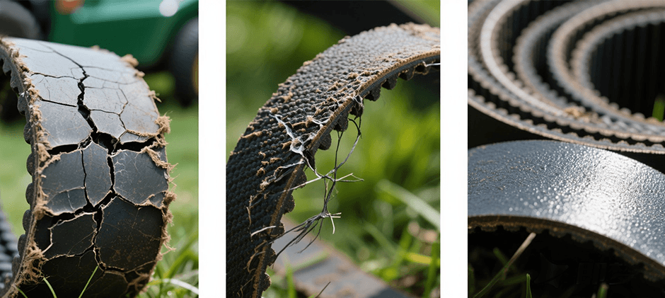 different types of lawn mower belt wear