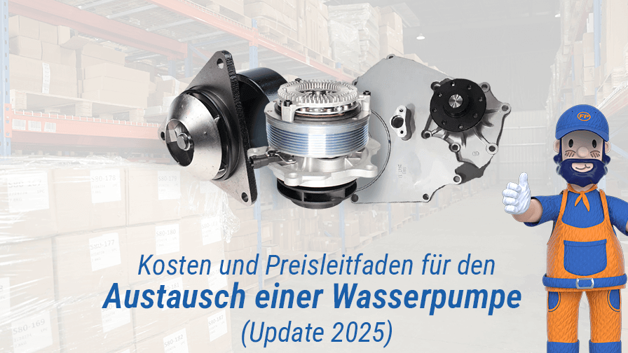 Kosten und Preisleitfaden für den Austausch einer Wasserpumpe (Update 2025)