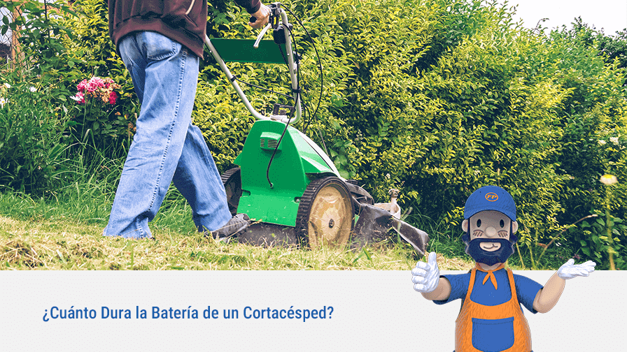¿Cuánto dura la batería de un cortacésped?