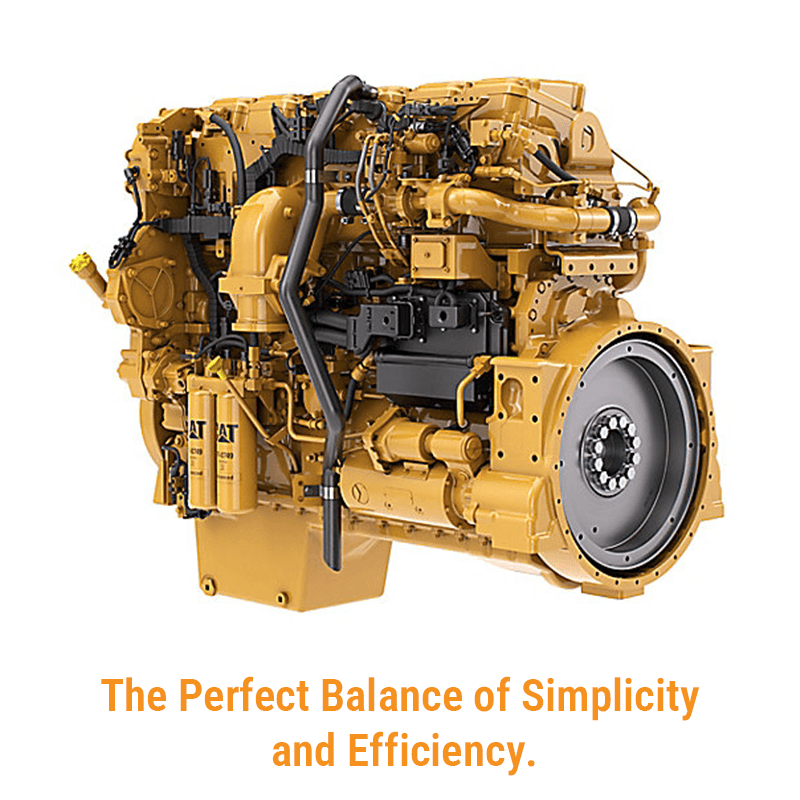 Caterpillar C15 Engine: The Balance of Simplicity and Efficiency A Caterpillar C15 diesel engine, illustrating its role as a balance between mechanical simplicity and modern electronic efficiency.