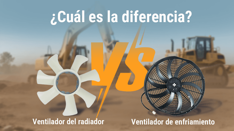 ¿El ventilador de enfriamiento del motor es lo mismo que el ventilador del radiador?