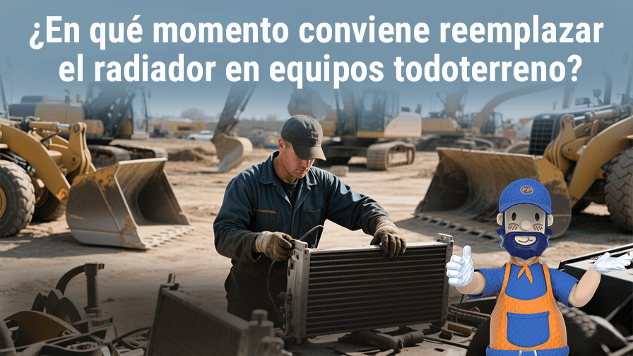 ¿Cuándo debes cambiar el radiador de tu maquinaria pesada?