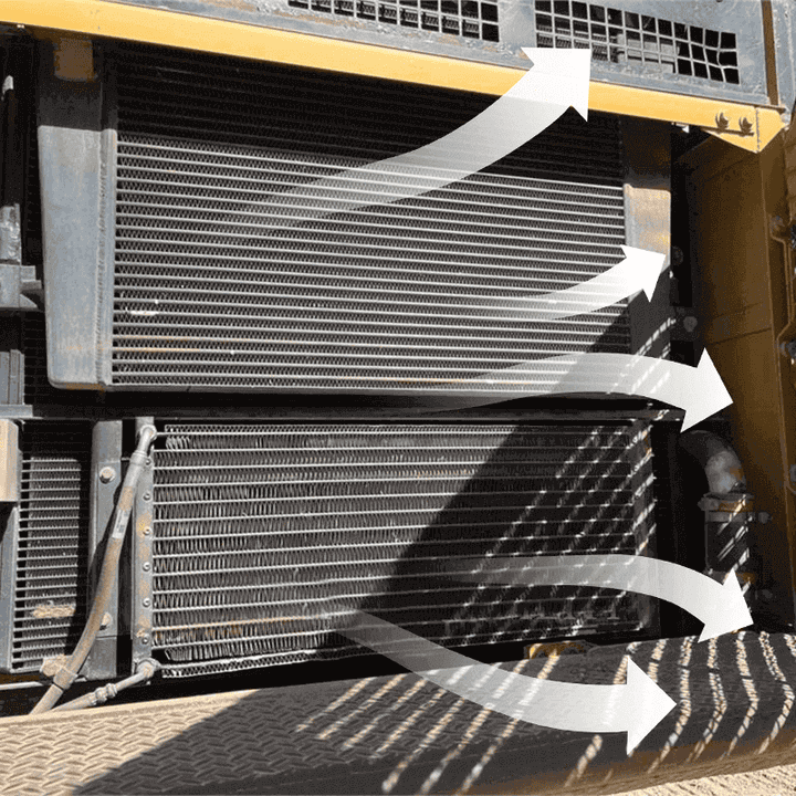 Keep the radiator well-ventilated Keep the radiator well-ventilated