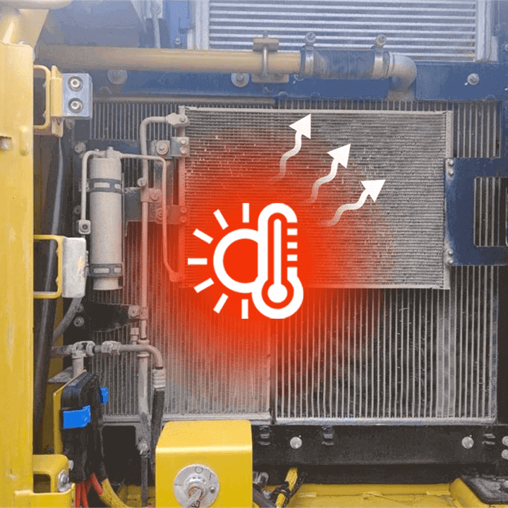 Prevent the radiator from overheating Prevent the radiator from overheating
