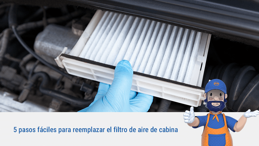 5 pasos fáciles para reemplazar el filtro de aire de cabina