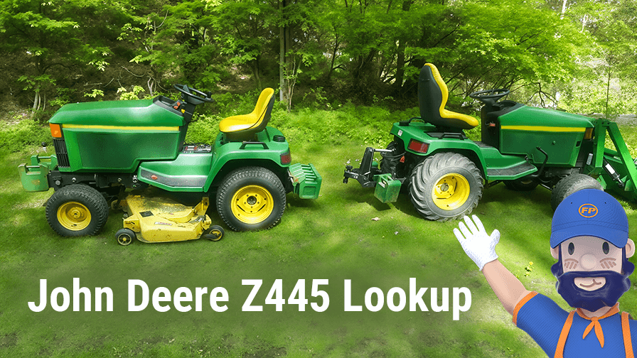 John Deere Z445 Lookup and Parts Information