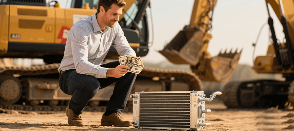 A-person-is-spending-money-to-buy-an-AC-Evaporator