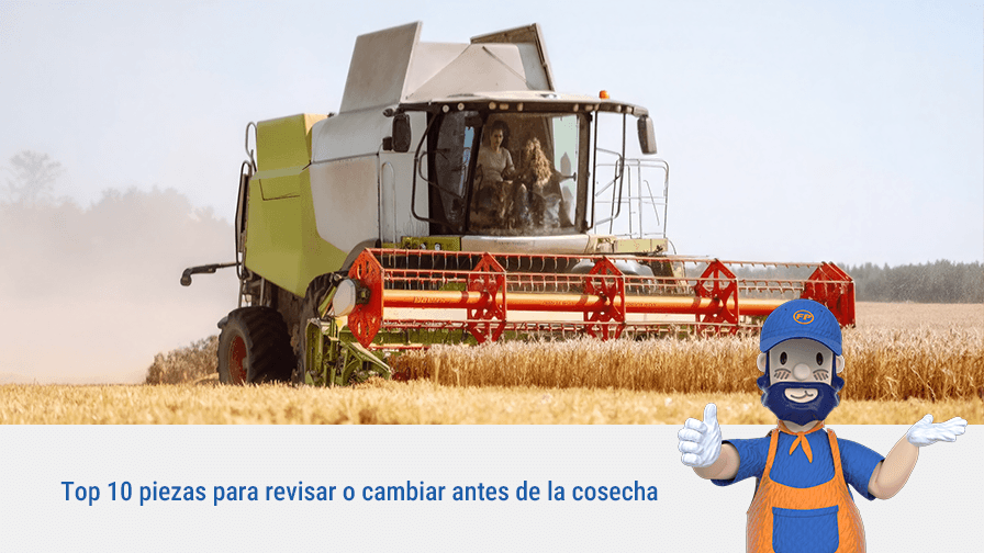 Top 10 de piezas a revisar o cambiar antes de la cosecha
