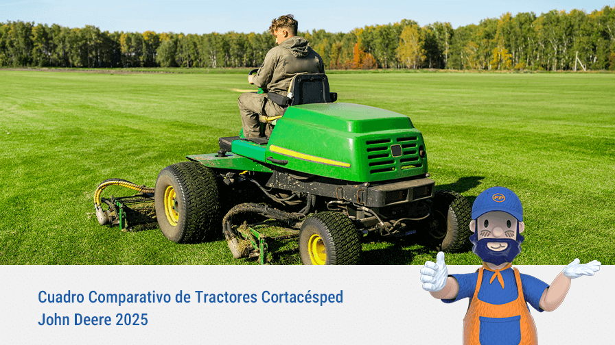 Cuadro Comparativo de Tractores Cortacésped John Deere 2025