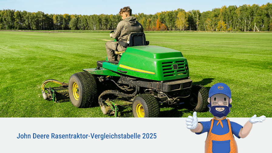 John Deere Rasentraktor Vergleichstabelle 2025