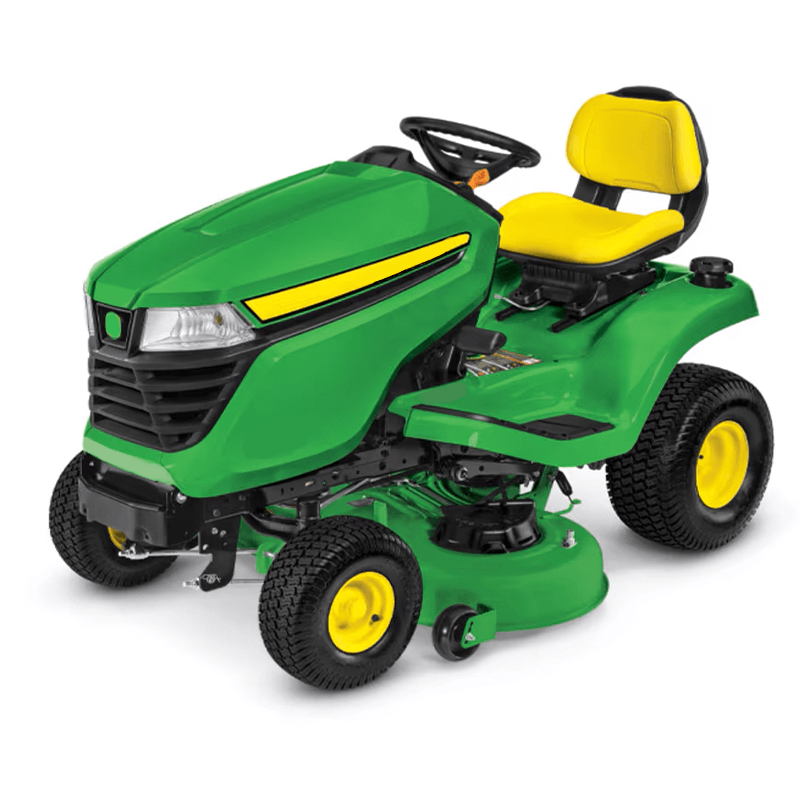 John Deere X300 Select Series Tractor A John Deere X300 Select Series lawn tractor, known for its enhanced performance and comfort features for larger properties.