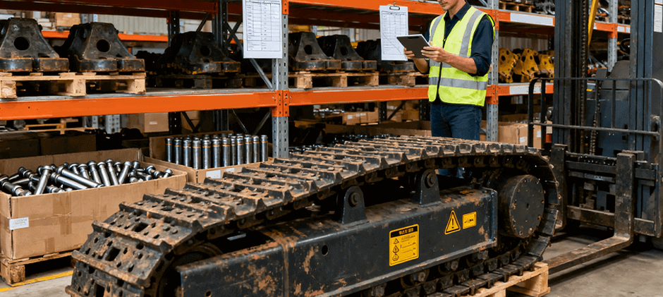 A person is choosing a track shoe