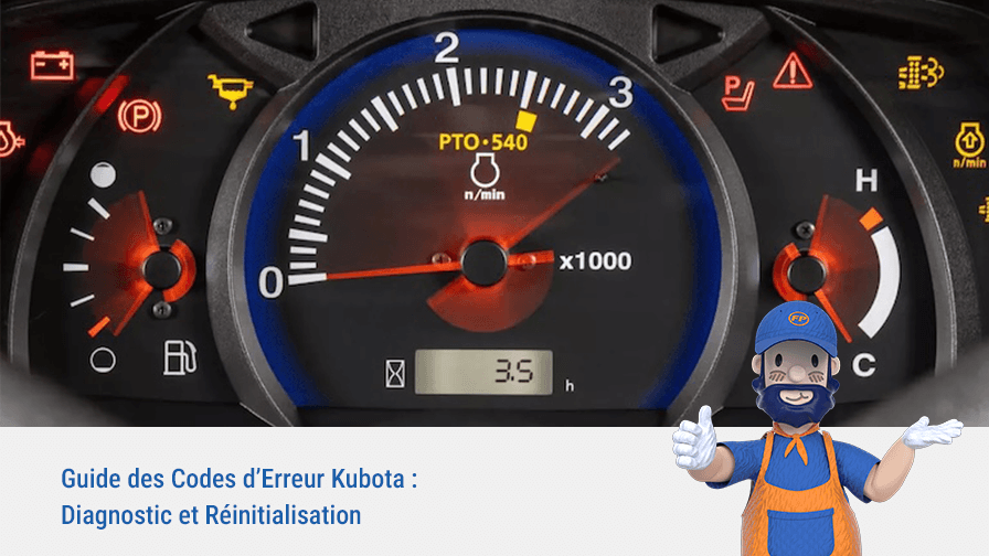 Guide des Codes d’Erreur Kubota : Diagnostic et Réinitialisation