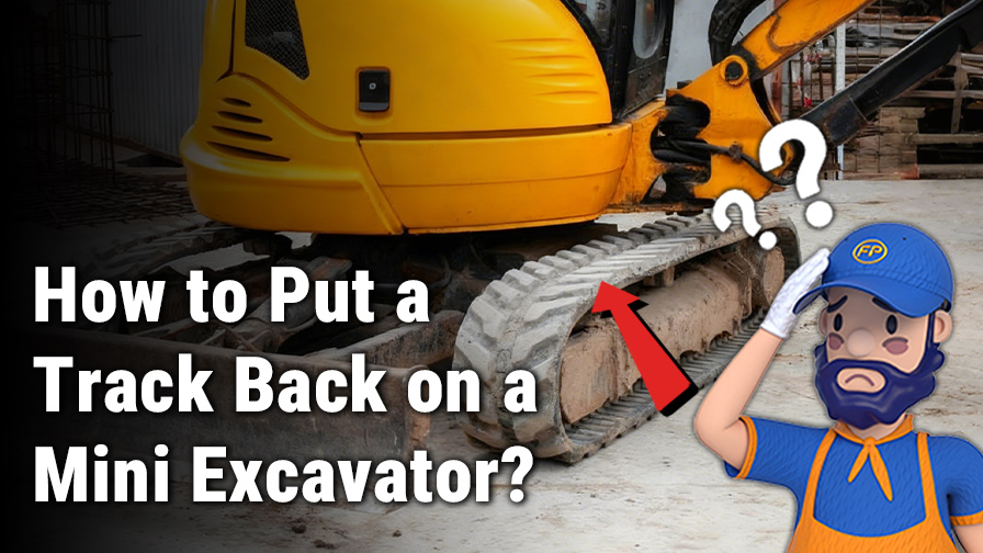 How to Put the Track Back on the Mini Excavator?