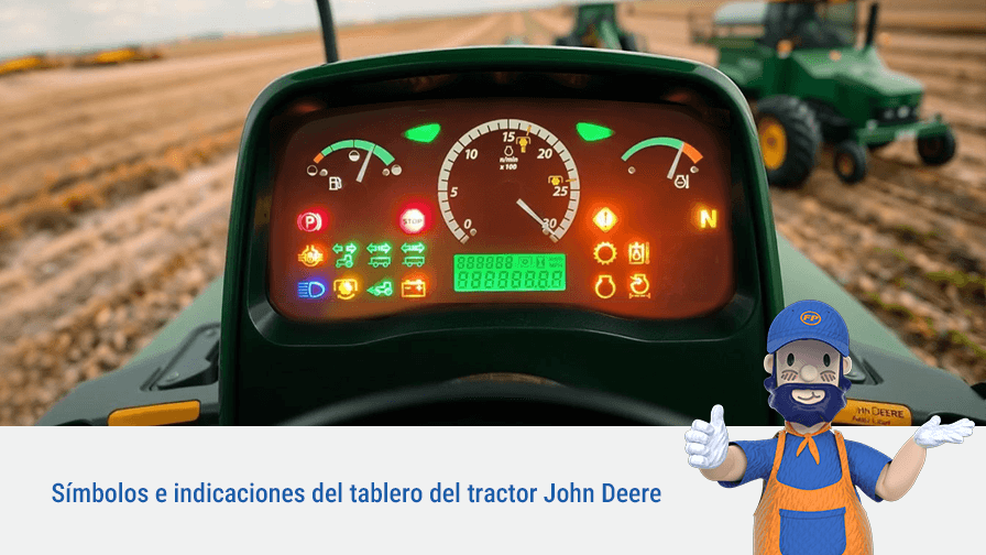 Símbolos y Significados del Tablero de Tractores John Deere