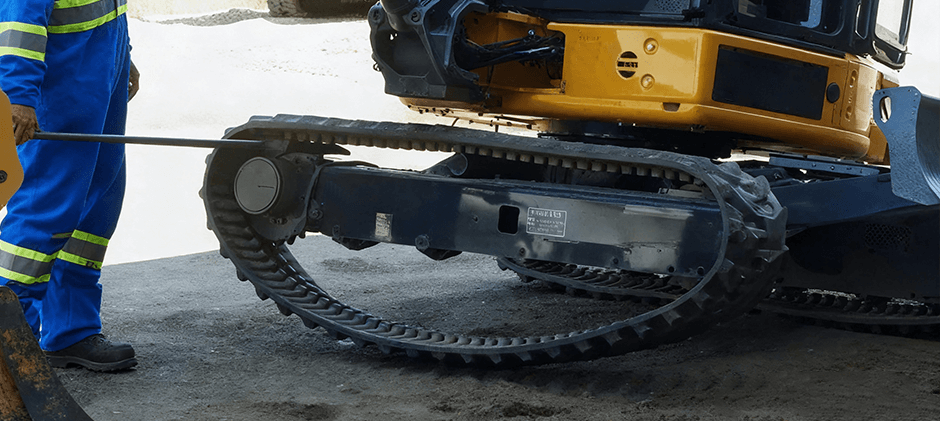 Replace excavator sprockets