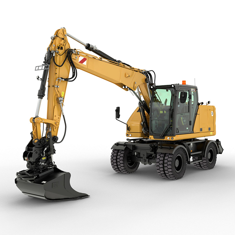 Wheeled Excavator Wheeled excavator for mobility on paved surfaces