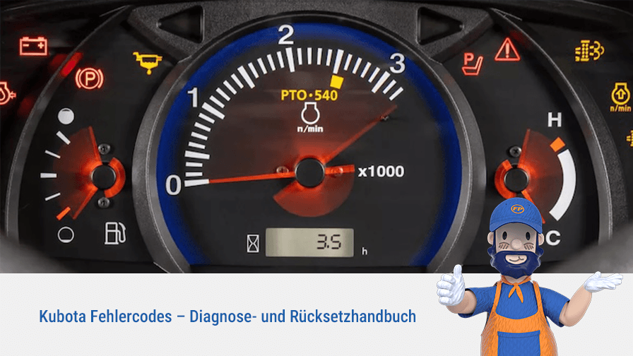 Kubota Fehlercodes – Diagnose- und Rücksetzhandbuch