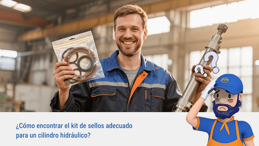 ¿Cómo encontrar el kit de sellos adecuado para un cilindro hidráulico?