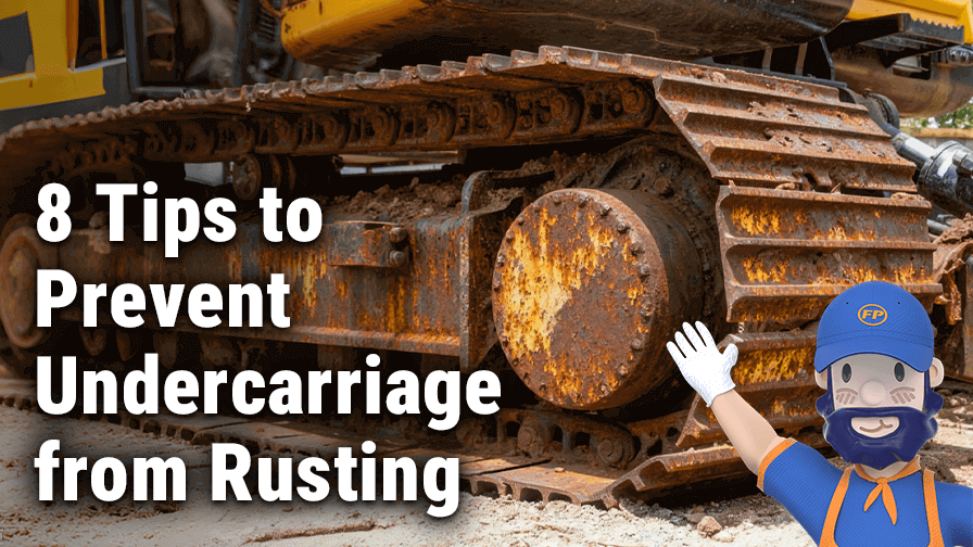 8 Tips to Prevent  Excavator Undercarriage from Rusting