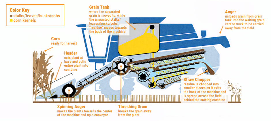 How Does a Combine Harvester Work