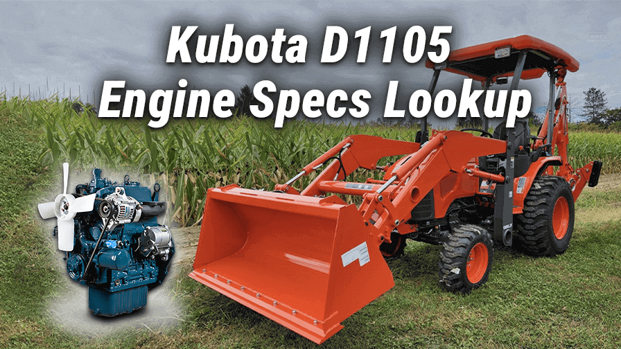 Kubota D1105 Engine Specs Lookup: Specs & Dimensions & Parts