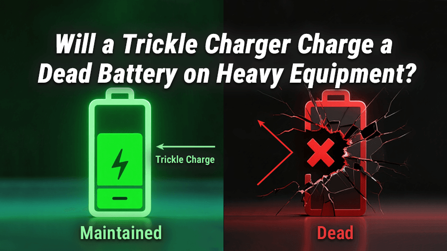 Will a Trickle Charger Charge a Dead Battery on Heavy Equipment?