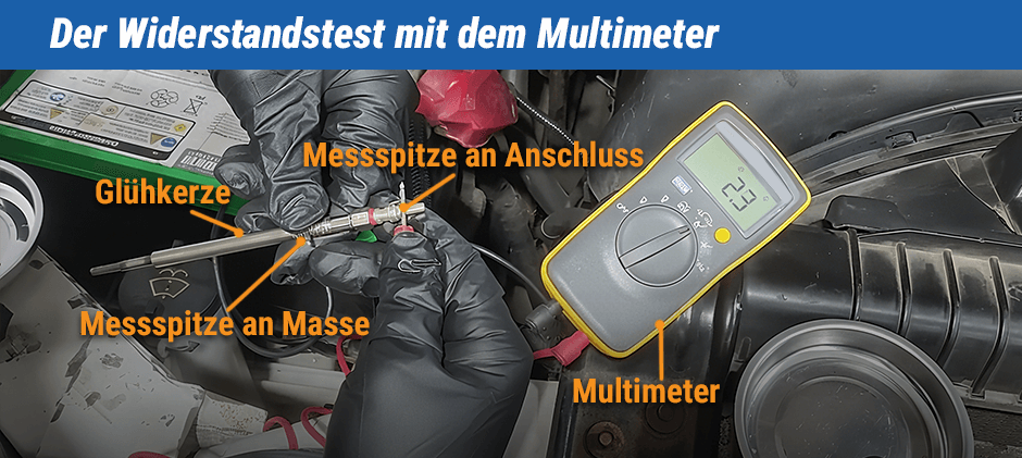 Der Widerstandstest mit dem Multimeter