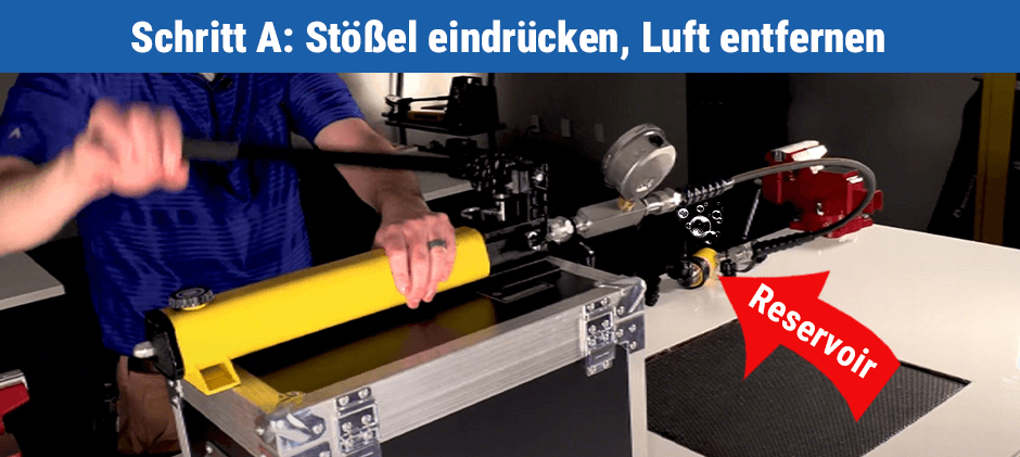 Technik A: Das Lösen der Verschraubung