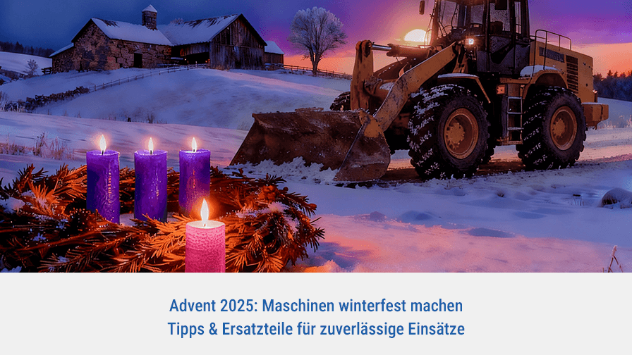 Advent 2025 bei FridayParts: Maschinen winterfest machen mit Tipps & Ersatzteilen