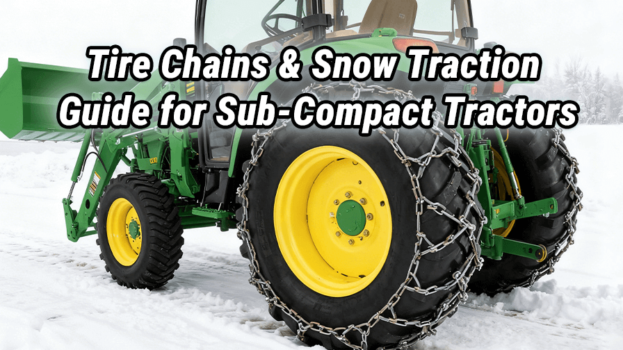 Tire Chains & Snow Traction Guide for Sub-Compact Tractors: Complete Setup Guide