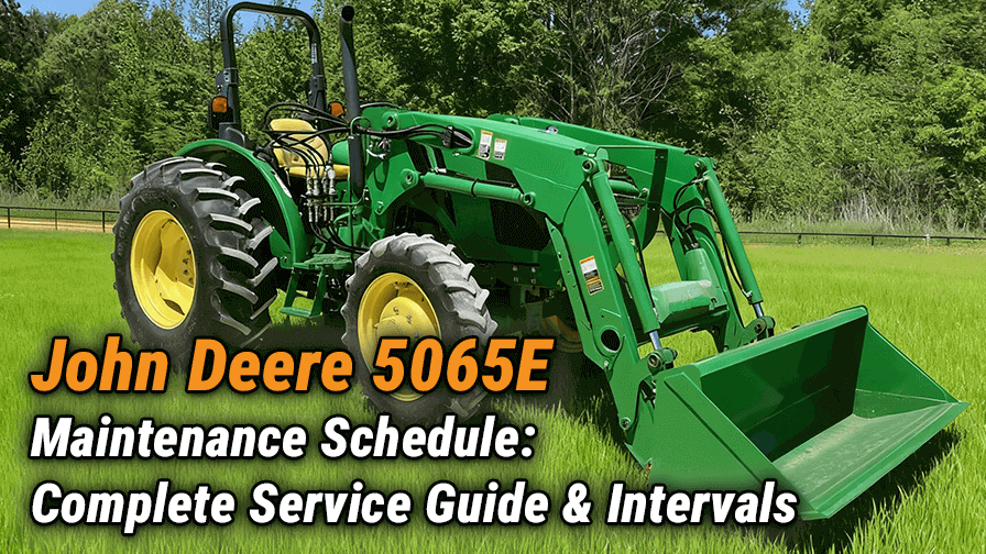 John Deere 5065E Maintenance Schedule: Complete Service Guide & Intervals