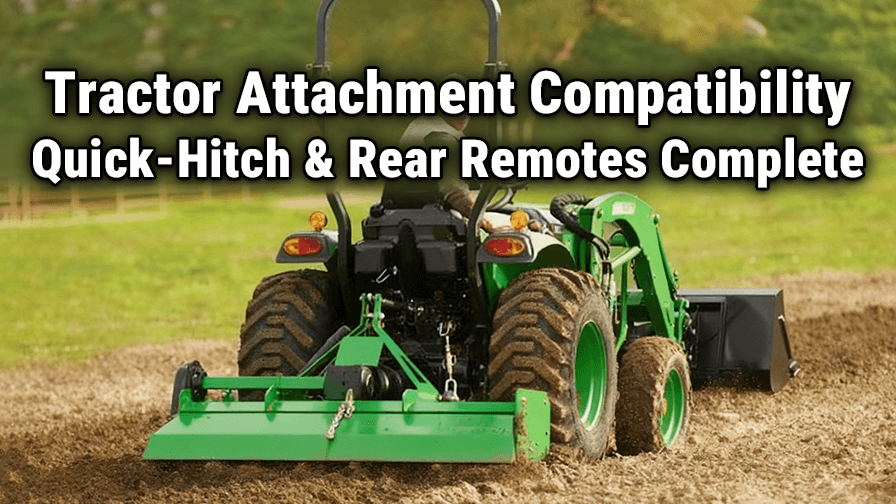 Tractor Attachment Compatibility: Quick-Hitch & Rear Remotes Complete Guide