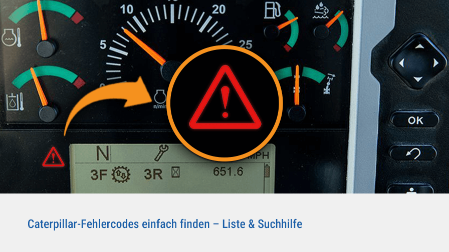 Caterpillar-Fehlercodes Liste & Nachschlagewerk: MID, CID, FMI entschlüsseln