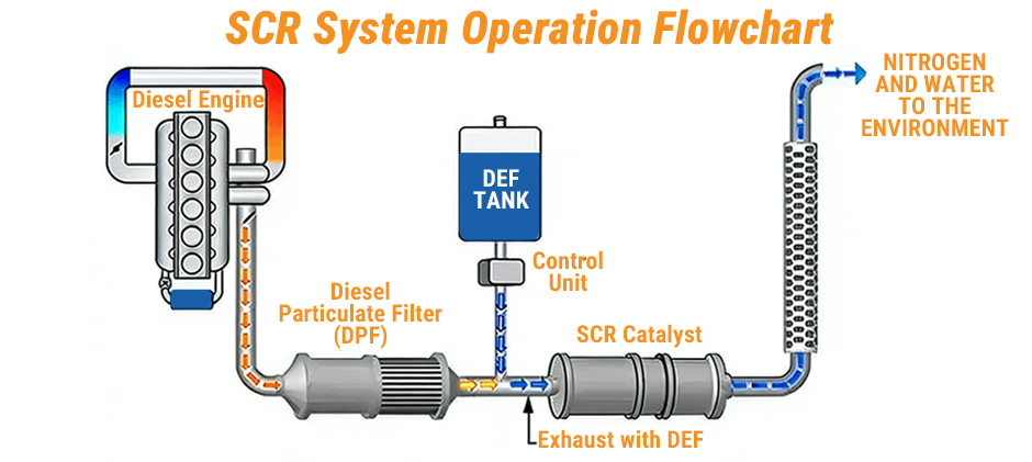 SCR System Operation Flowchart