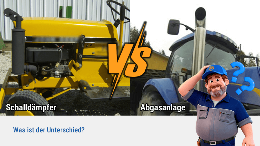 Schalldämpfer vs. Abgasanlage: Was ist der Unterschied?